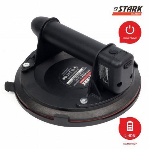 Аккумуляторная вакуумная присоска STARK VPE-200A до 160 кг 130347 фото