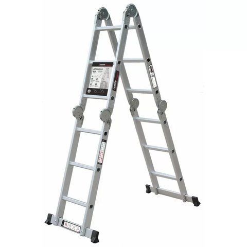 Лестница-трансформер LADDER STANDART 4х4 секции/ступени 120 кг алюминий вес 10.8 кг 190-9404 фото
