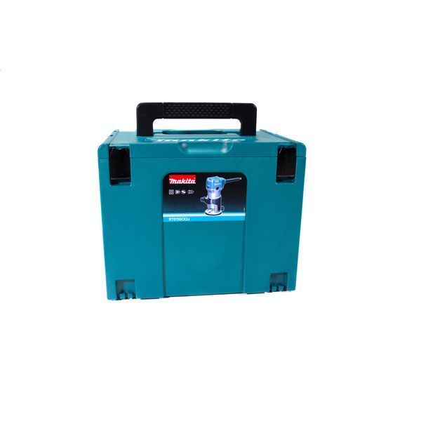 Електричний ручний столярний фрезер по дереву MAKITA RT0700CX2J : 710 Вт, 6-8 цанга, 30000 об/хв електрофрезер, 3 бази RT0700CX2J VSE фото