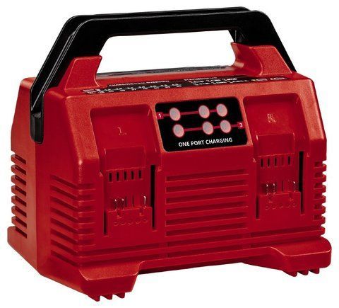 Потужний зарядний пристрій для 4-х акумуляторів Einhell 2x2 Power X-Quattrocharger 4А VSE 4512102 VSE фото
