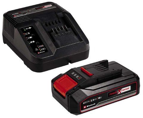 Потужний зарядний пристрій і акумулятор Einhell 18V 2.5 Аh Starter Kit Power-X-Change VSE 4512097 VSE фото