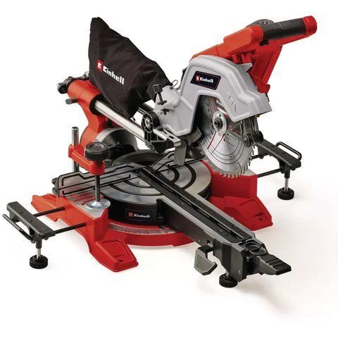 Торцовочная пила по дереву с протяжкой и лазером Einhell TE-SM 8 L Dual диск 216 мм 1800 Вт 5000 об/мин 4300866 фото