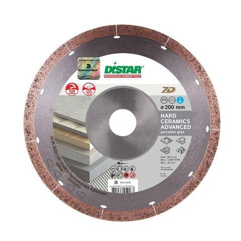 Диск алмазний відрізний Distar HARD CERAMICS ADVANCED 250x25,4 кераміка, мармур, керамограніт 11120349019 VSE 11120349019 VSE фото