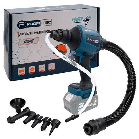 Акумуляторний побутовий насос високого тиску PROFI-TEC AS001BL POWERLine без АКБ 200 м/с 005932 фото