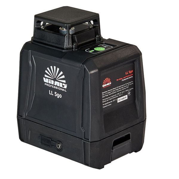 Уровень лазерный Vitals Professional LL 5go 30м, 520нм, зеленый луч, 1 вертикальная(120&deg;) и 1 горизонтальная 000162514 фото