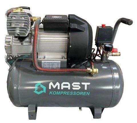 Портативний оливний поршневий компресор MAST 2047/50L 220 В 50 літрів 2 поршня 2047/50L 220V фото