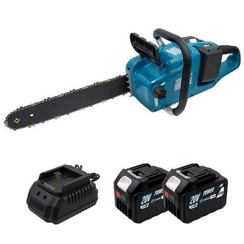 Акумуляторна ланцюгова пилка PROFI-TEC DUC355BL POWERLine: з АКБ 20V 2 х 6.0 Aч + ЗУ, шина 40 см VSE DUC355BL 6амп VSE фото
