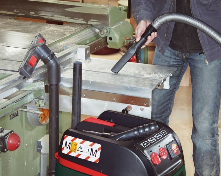 Профессиональный пылесос Metabo ASR 35 L ACP: 1400 Вт, 35 л, 248 мБар, 3660 л/мин, вес 16 кг VSE 602057000 VSE фото