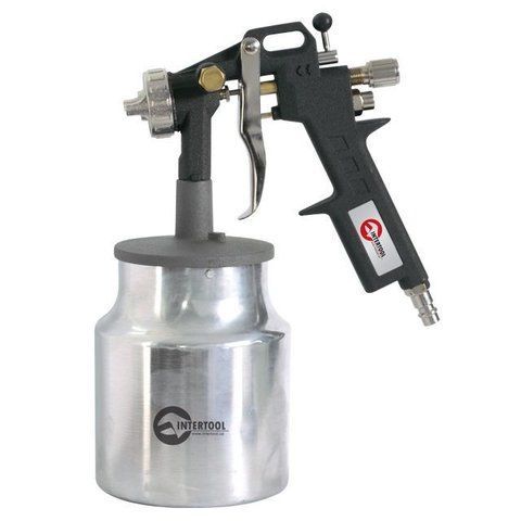 Краскопульт пневматический HP INTERTOOL PT-0211 : 190 л/мин, диаметр форсунки 1.5мм, 1000 мл PT-0211 фото
