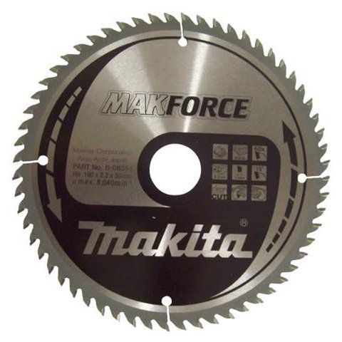 Диск пильний Makita MAKForce 190x30 мм 60 зубьев : диск 190 мм (B-08551) VSE B-08551 VSE фото
