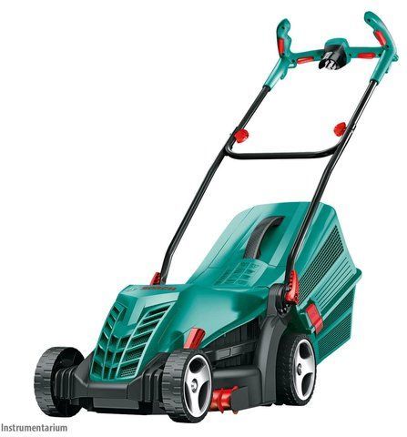Электрическая садовая газонокосилка Bosch ARM 34 1300 Вт ширина захвата 34 см 20-70 мм 06008A6101 VSE фото