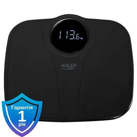 Ваги підлогові Adler AD 8172 black 180 кг 5903887804189 фото