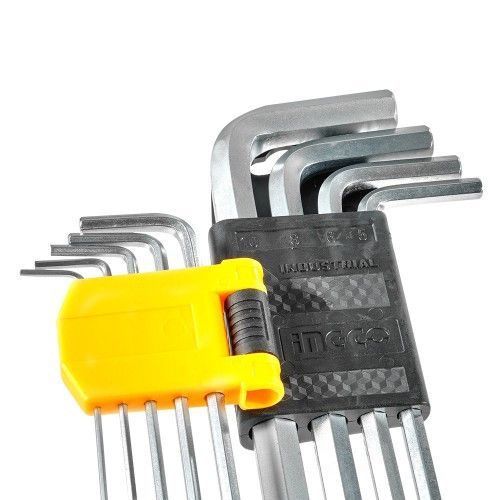 Набір шестигранних ключів 9 шт. 1,5&ndash;10 мм INGCO 000143474 фото