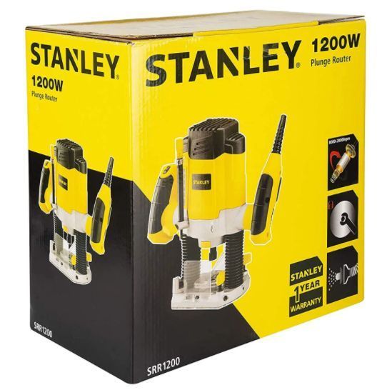 Фрезер STANLEY SRR1200, цанга 6, 6,35, 8, 1200 Вт, 27000 об/хв. SRR1200 VSE фото