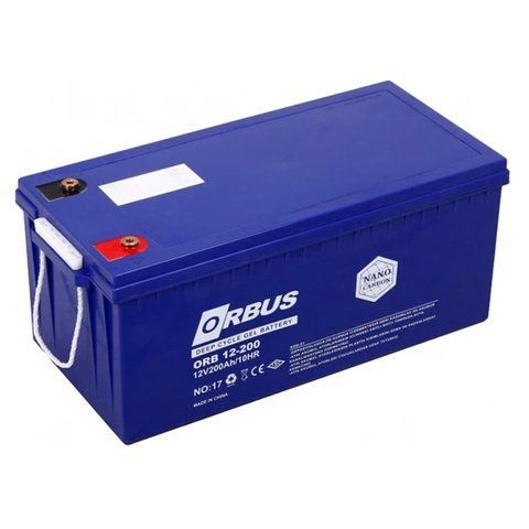 Аккумулятор гелевый Orbus 12V/200AH для техники ИБП и инверторов 0963 фото