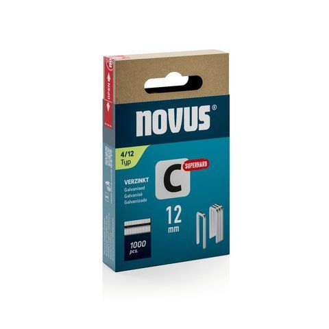 Вузька коронкова скоба NOVUS C тип 4, 12 мм 042-0800 фото