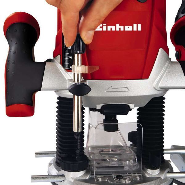 Потужний електричний ручний столярний фрезер по дереву Einhell TE-RO 1255E : 1200 Вт, 6-8 цанга, 30000 об/хв (4350490) 4350490 VSE фото