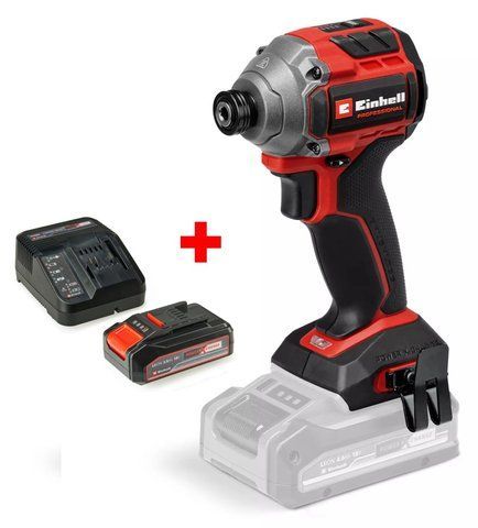 Мощная ударная отвертка Einhell Professional TP-CI 18/250-C Li BL-Solo : с АКБ 18V 2,5Ah 4510095 4512097 фото