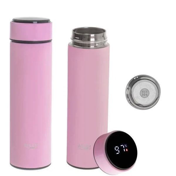 Термос Adler AD 4506 pink LED 473ml 5905575900814 фото