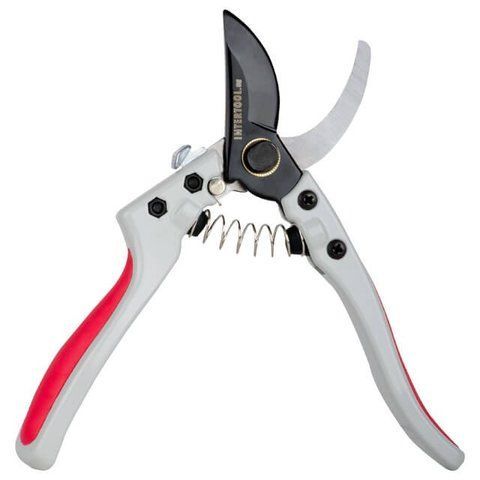 Секатор садовий Prof INTERTOOL FT-1012 : довжина леза 60 мм, для гілок діаметром 18 мм, вага 0.265 кг FT-1012 VSE фото