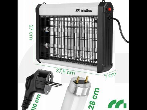 Знищувач комах 70 м2 220В Maltec EGO-02-16W (2x8W) Інсектицидні лампи W-16 фото