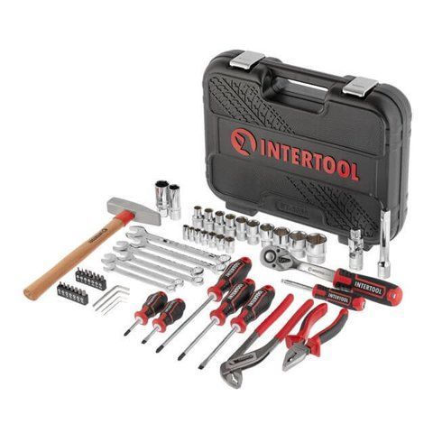 Набор инструментов универсальный: 56 ед., 1/2", 1/4", Cr-V STORM INTERTOOL ET-8056 VSE ET-8056 VSE фото