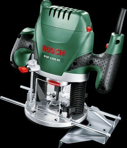 Професійний ручний столярний фрезер по дереву Bosch POF 1200 AE : 1200 Вт, 6-8 цанга, 28000 об/хв,електрофрезер (060326A100) 060326A100 VSE фото