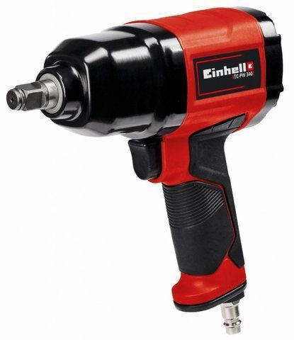 Професійний гайковерт пневматичний для автосервісу Einhell TC-PW 340 : 340 Hm, 142 л/хв, тиск 6.3 бар, пневмо гайковерт VSE 4138950 VSE фото