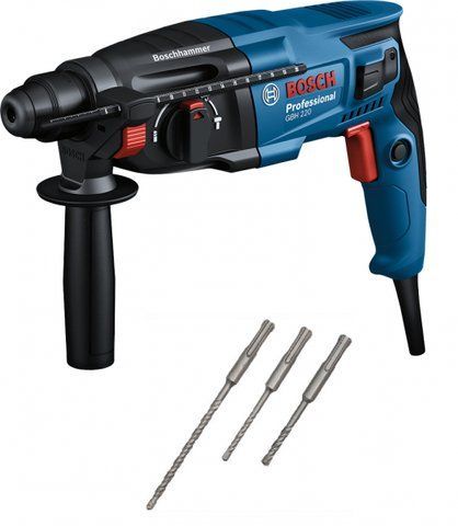 Профессиональный ударный электрический прямой перфоратор Bosch GBH 220: 720 Вт, 2 Дж 06112A6020 фото