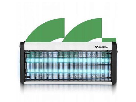 Знищувач комах 160 м2 Maltec EGO-02-40W (2x20W) 3000В, Інсектицидні лампи W-40 фото