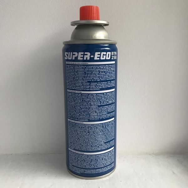 Баллон газовый для&nbsp;горелок, плитки, паяльных ламп Super-EGO 227 ГЕРМАНИЯ: Бутан 100%,, туристический Super-EGO 227 фото