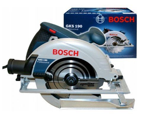 Дисковая пила Bosch GKS 190 (0601623000): 1400Вт, 5500 об/мин., глубина реза 70 мм, диск 190мм 1560 фото