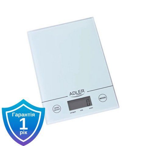 Ваги кухонні Adler AD 3138 white 5908256832268 фото