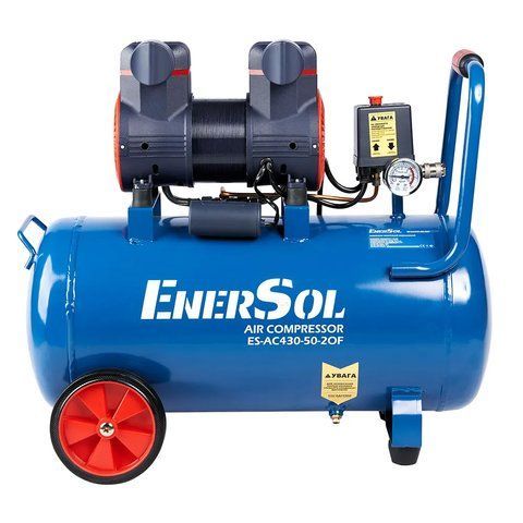 Безмасляный поршневой воздушный компрессор EnerSol ES-AC430-50-2OF ресивер 50 л 1.68 кВт 8 бар ES-AC430-50-2OF VSE фото
