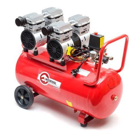 Масляный воздушный компрессор INTERTOOL PT-0023 : 50л, 1,5кВт, 8бар, 270 л/мин, безмасляный, 4 цилиндра VSE PT-0023 VSE фото