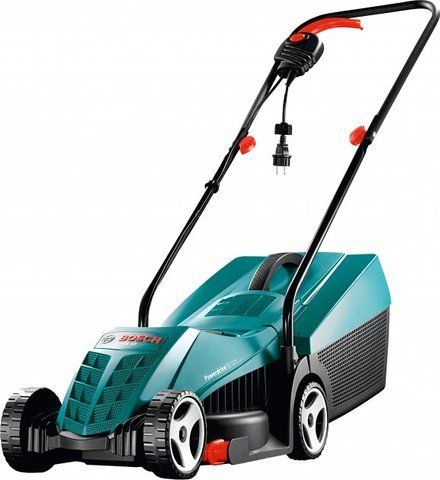 Мощная газонокосилка электрическая Bosch Rotak 32 : 1200 Вт, ширина захвата 32 см VSE 0600885B00 VSE фото