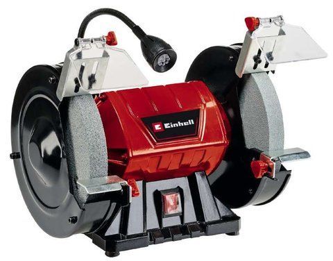 Точило Einhell TC-BG 200 L (4412633) с LED подсветкой: 400/185Вт, 2980 об./мин. VSE 4412633 VSE фото