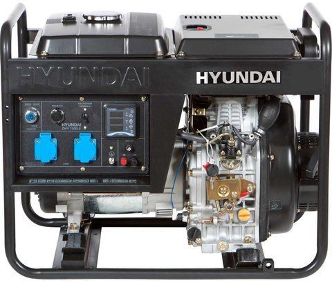 Дизельный генератор Hyundai DHY 7500LE: 6/5,5 кВт, 26 А, 10 л.с., 4 тактный, 1 фаза DHY 7500LE фото