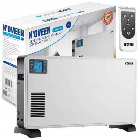 Конвекторний обігрівач 25 м2, 1000/ 1300 / 2300 Вт Noveen CH9000 LCD SMART: таймер, LCD екран, терморегулят 4 111 058 фото