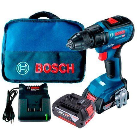Профессиональный аккумуляторный шуруповерт Bosch GSR 18V-50 : с АКБ 18V 2шт-2Ah (3601JH5000) 3601JH5000 фото