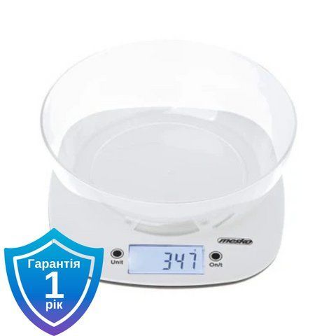 Ваги кухонні Adler AD 3179, white 5905575903525 фото