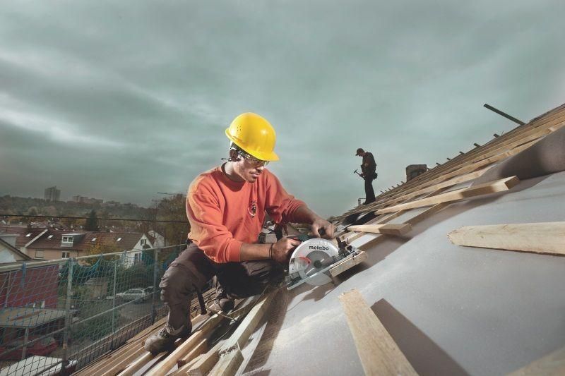 Мощная ручная дисковая пила по дереву Metabo KS 55 FS : 1200 Вт, круг 160мм циркулярная пила VSE 600955000 VSE фото