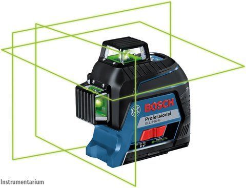 Профессиональный линейный лазерный нивелир Bosch Professional GLL 3-80 G: зеленый луч, 30м VSE 0601063Y00 VSE фото