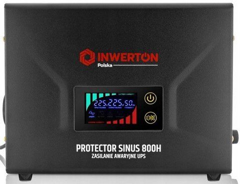 Аварийный источник питания инверторный преобразователь тока ИБП PROTECTOR SINUS 800VA 500 Вт Zasilacz awaryjny-25 фото