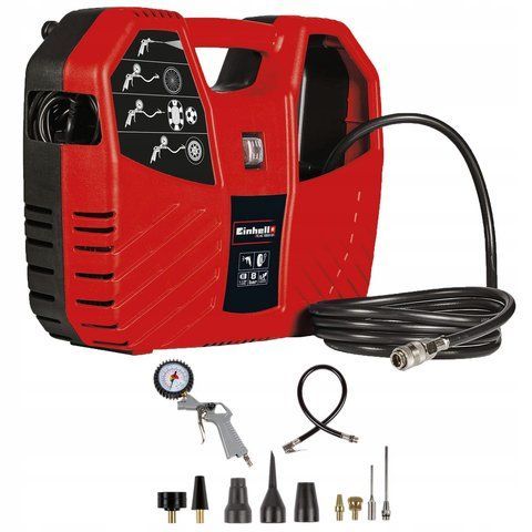 Безмаслянный компактный компрессор Einhell TC-AC 180/8 OF : 1,1 кВт/1,5 л.с., 3750 об/мин., 180 л/мин.,4010486 4010486 фото