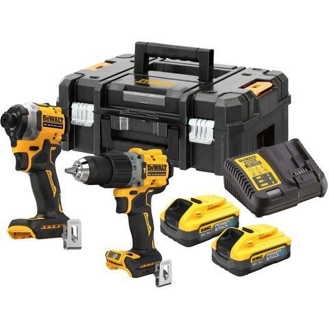 Набір з двох інструментів безщіткових DeWALT DCK2050H2T : з АКБ 2шт-18V 5Ah+ЗП DCK2050H2T фото
