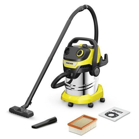 Профессиональный пылесос Karcher WD 5 S V-25/5/22: 1100 Вт, 25 л, для сухой и влажной уборки. 1.628-350.0 фото