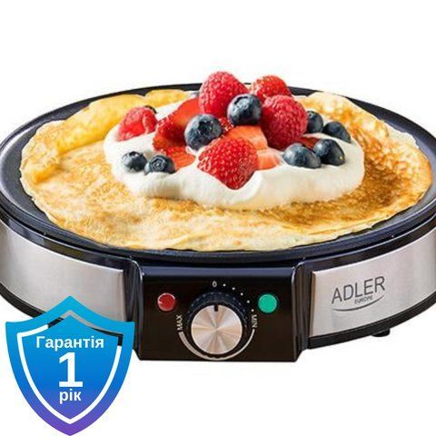 Апарат для млинців Adler AD 3058 1000 Вт 5903887807043 фото