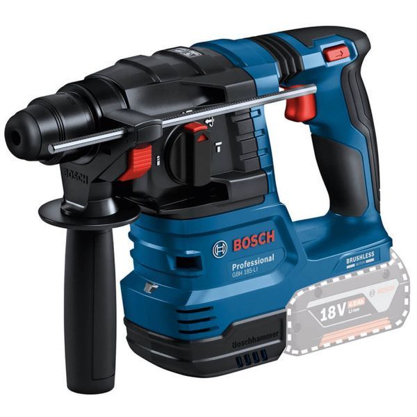 Профессиональный аккумуляторный перфоратор Bosch GBH 185-LI Professional : с АКБ 2шт-18V 4.0Ah + ЗП 0611924021 фото