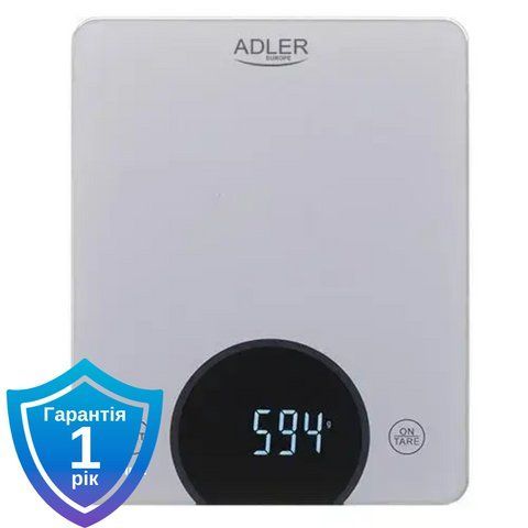 Ваги кухонні Adler AD 3173 silver 10 кг 5903887804738 фото